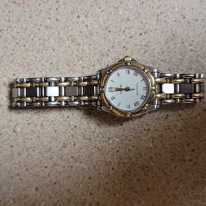 Concord Saratoga Sl 18k - Stainless steel Roman white  dial quartz wrist watch